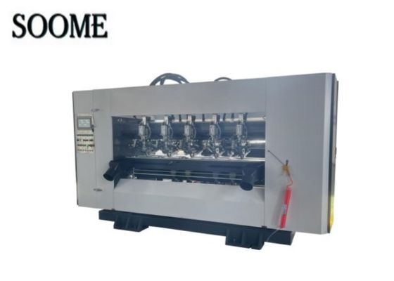 Efficienza Slitter Scorer Machine sottile a lama 1800/2200 Modello con colore personalizzato per la fabbricazione di scatole ondulate