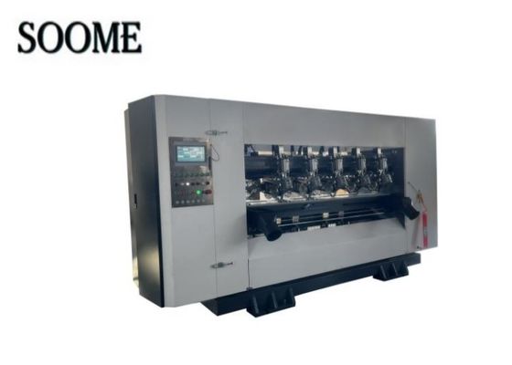 Efficienza Slitter Scorer Machine sottile a lama 1800/2200 Modello con colore personalizzato per la fabbricazione di scatole ondulate