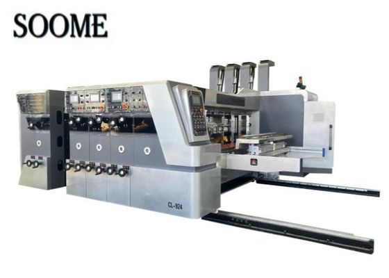 Macchina per la produzione di cartoni di cartone di cartone ondulato Autofeeder Flexo Printing Die Cutting Machine con piastra libera