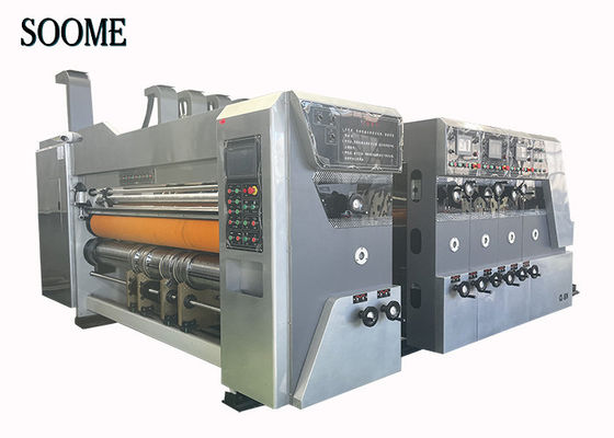 Macchina per la produzione di cartoni di cartone di cartone ondulato Autofeeder Flexo Printing Die Cutting Machine con piastra libera