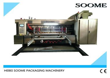 Alimentatore automatico a macchina del margine anteriore di Slotter della stampante di Flexo del cartone con l'impilatore del vibratore